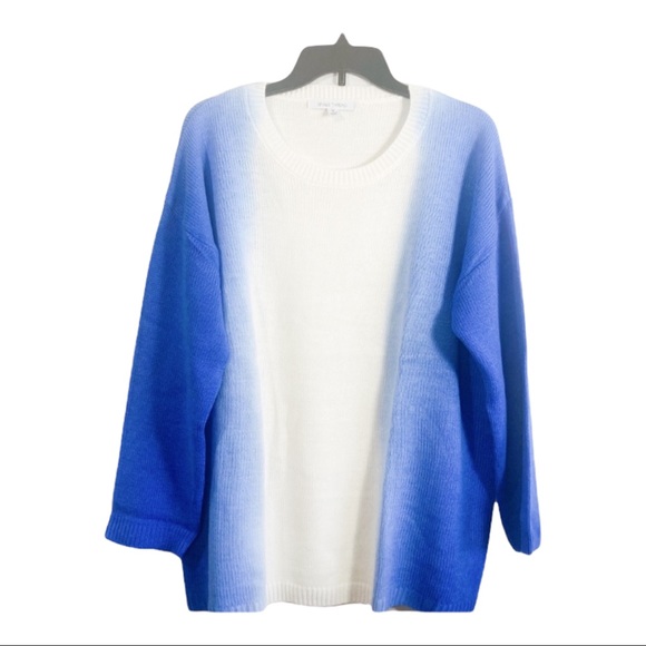 Single Thread Sweaters - Single Thread Faded Blue Pullover Sweater